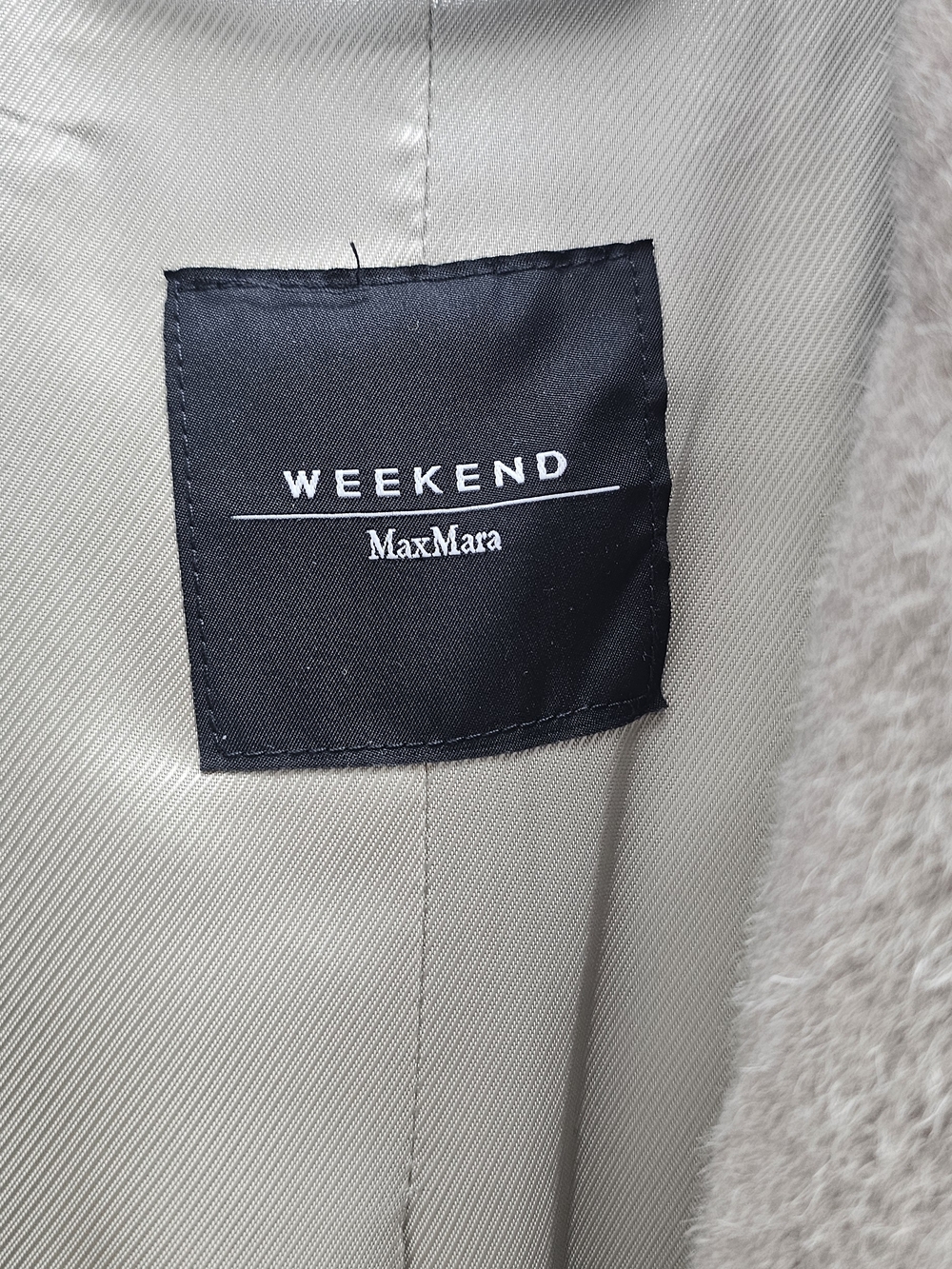 Weekend Max Mara Beige Wool-Blend Long Coat - Picture 3 of 8